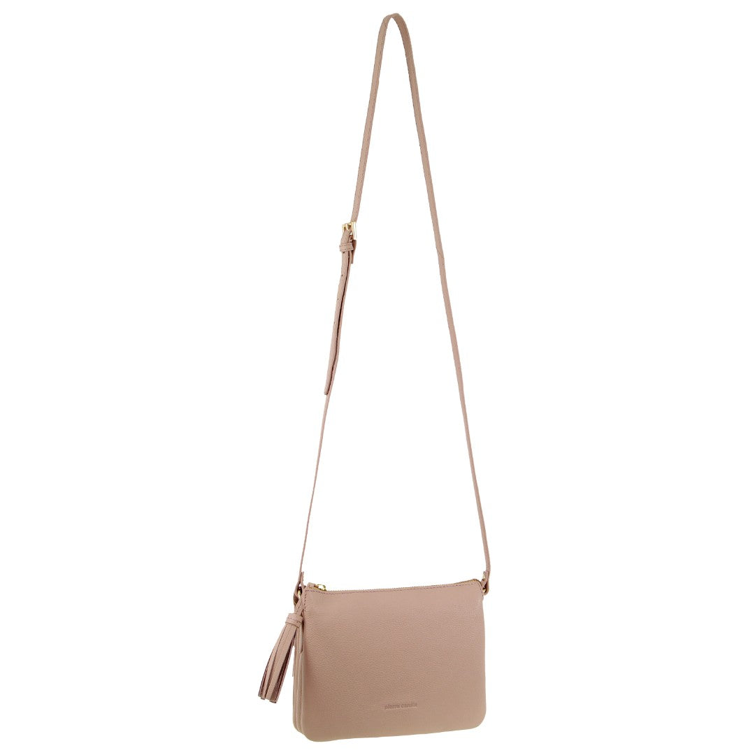 Pierre Cardin Leather Tassel Crossbody Bag