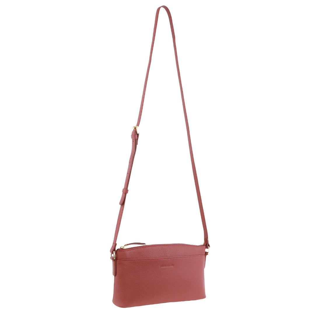Pierre Cardin Leather Ladies Crossbody Bag in Rose