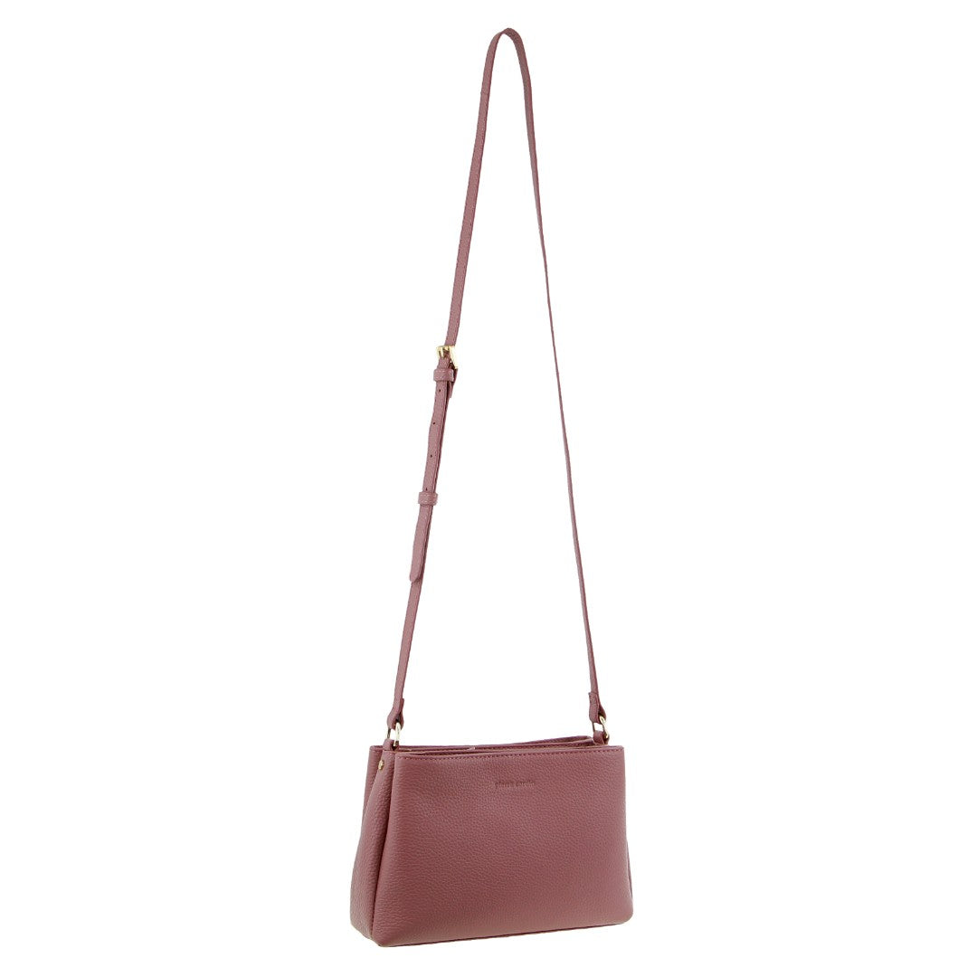 Pierre Cardin Leather Crossbody Bag in Rose