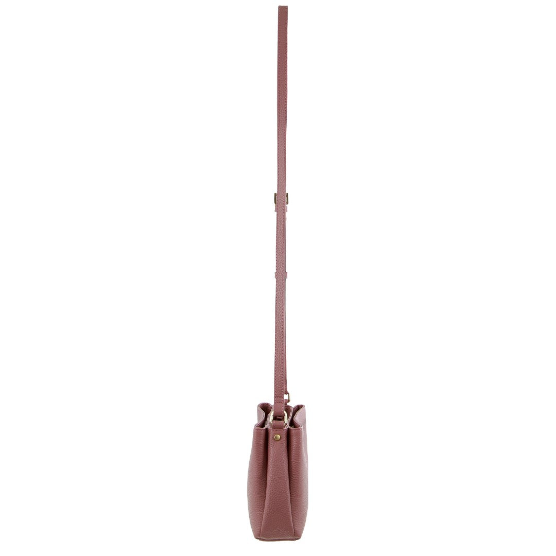 Pierre Cardin Leather Crossbody Bag in Rose
