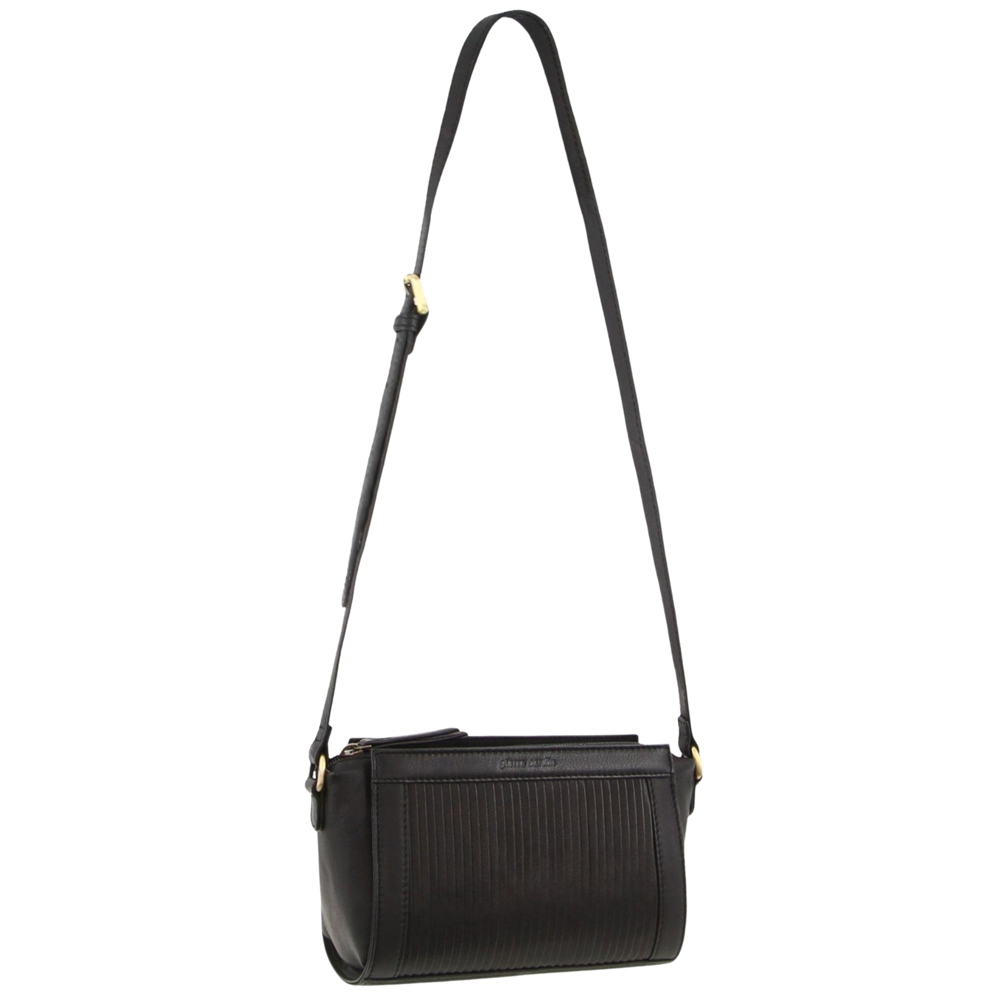 Pierre Cardin Leather Pleated Design Crossbody Bag