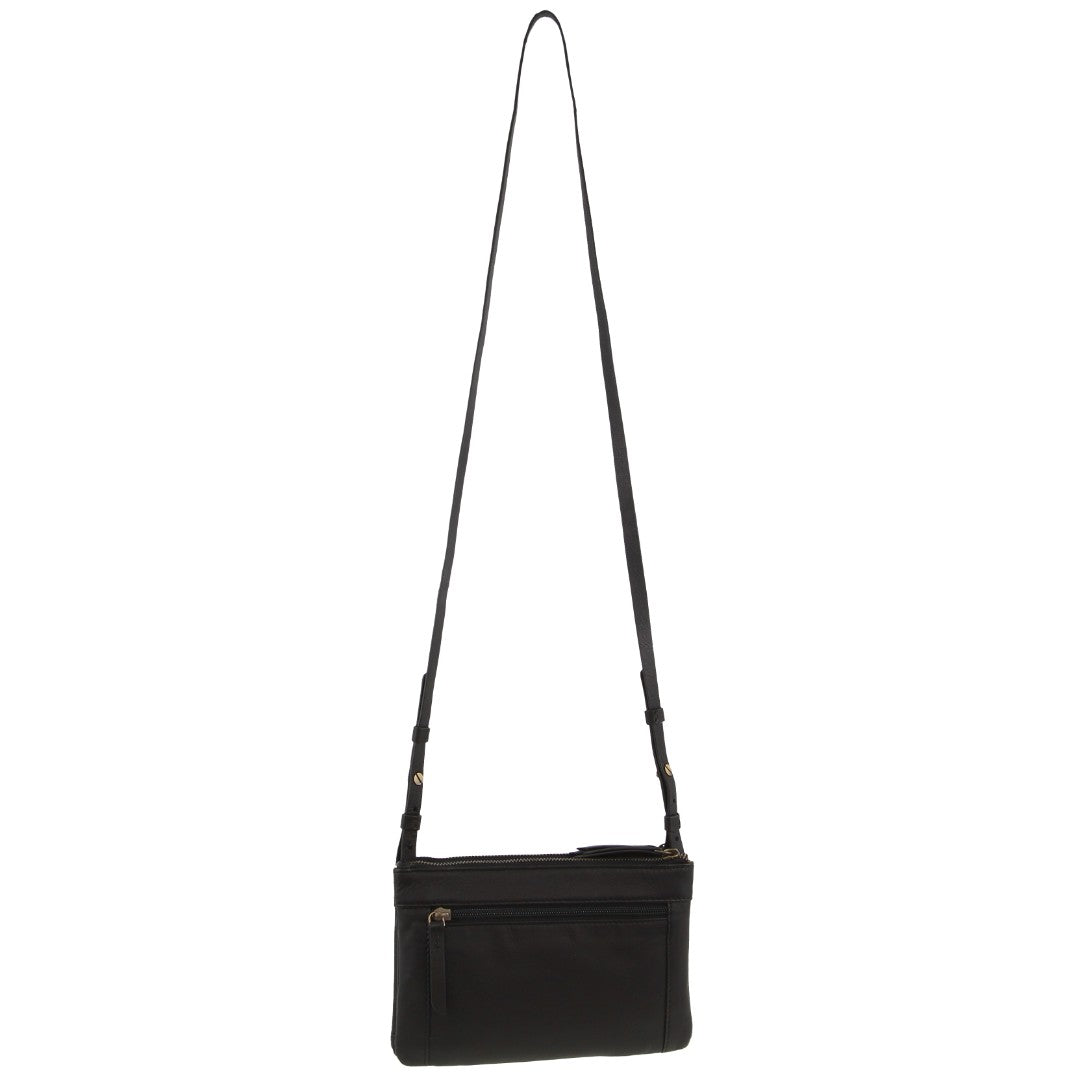 Pierre Cardin Leather Pleated Design Crossbody Bag