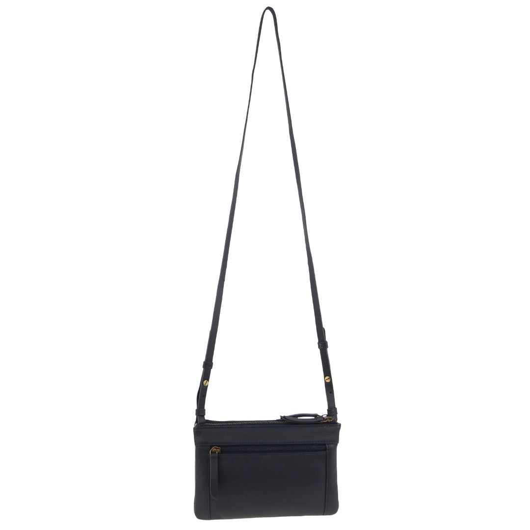 Pierre Cardin Leather Pleated Design Crossbody Bag