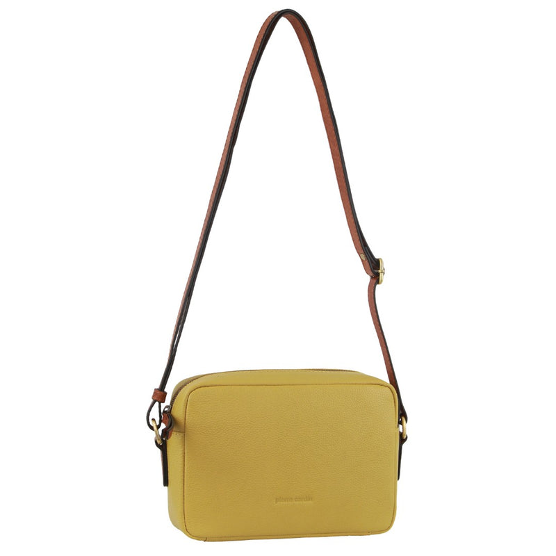 Pierre Cardin Leather Classic Square Crossbody Bag