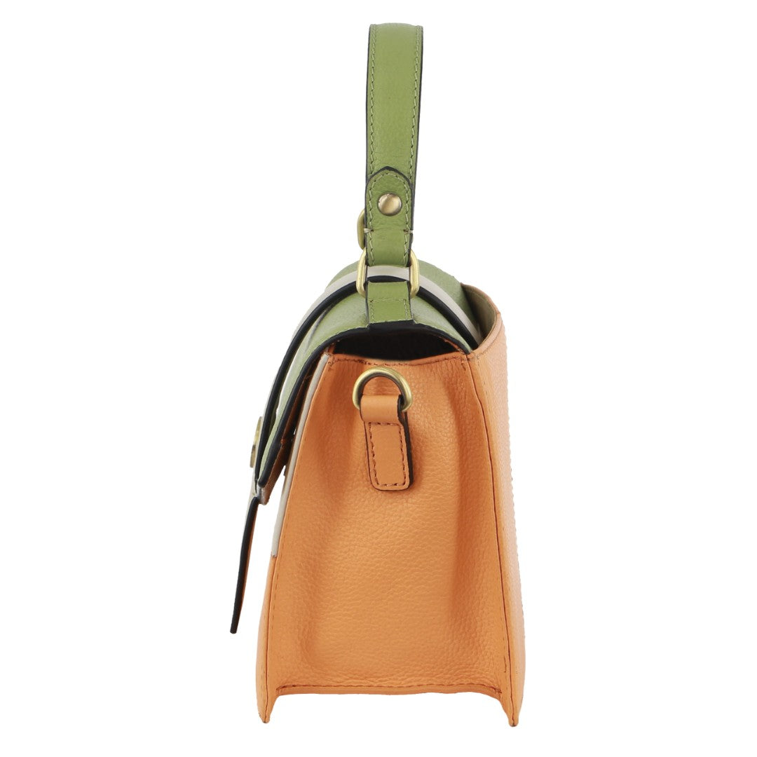 Pierre Cardin Leather Cross-Body/ Clutch Bag in Leaf