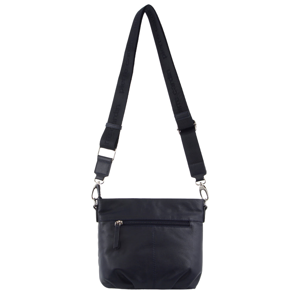 Pierre Cardin Webbing Strap Leather Crossbody Bag