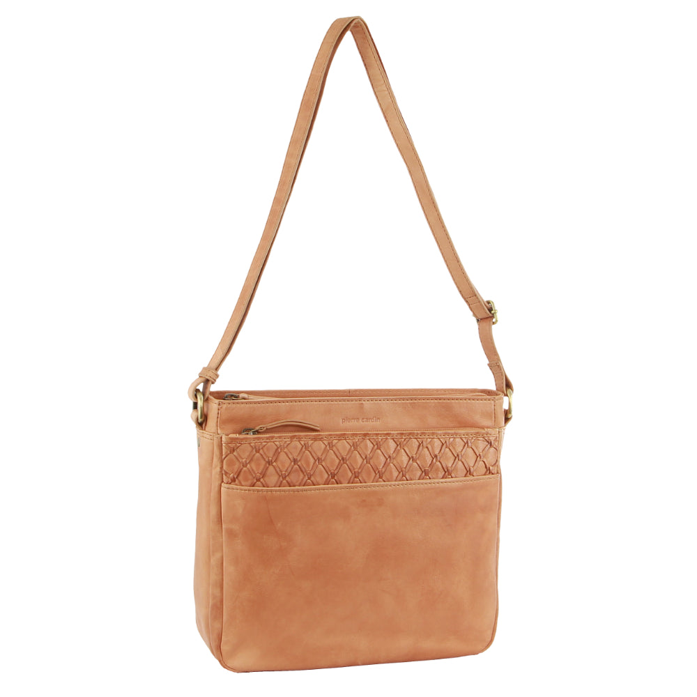 Pierre Cardin Leather Embossed Crossbody Bag