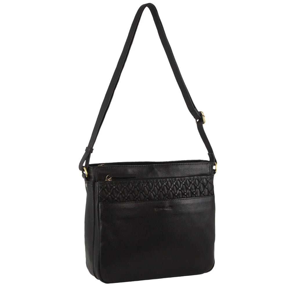 Pierre Cardin Leather Embossed Crossbody Bag