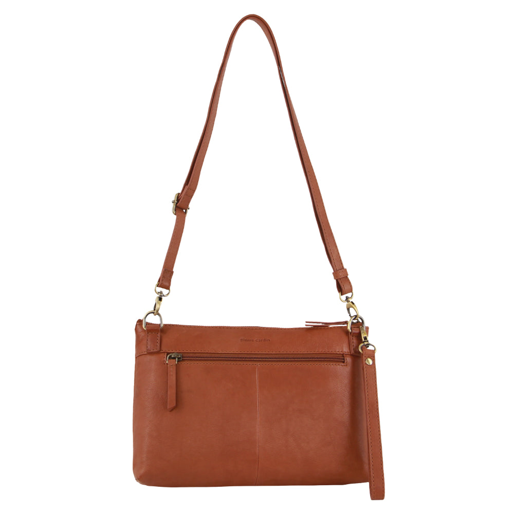 Pierre Cardin Leather Wristlet Crossbody Bag