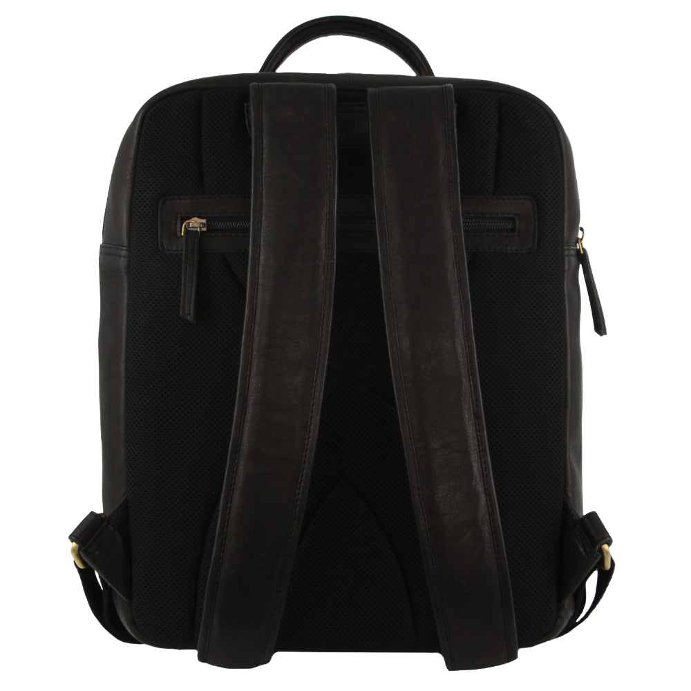 Pierre Cardin Leather Business/Laptop Backpack