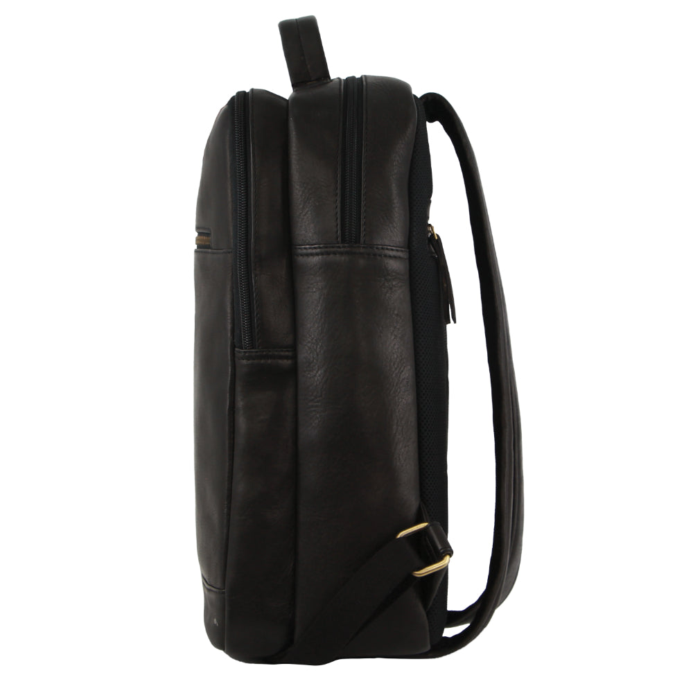 Pierre Cardin Leather Business/Laptop Backpack