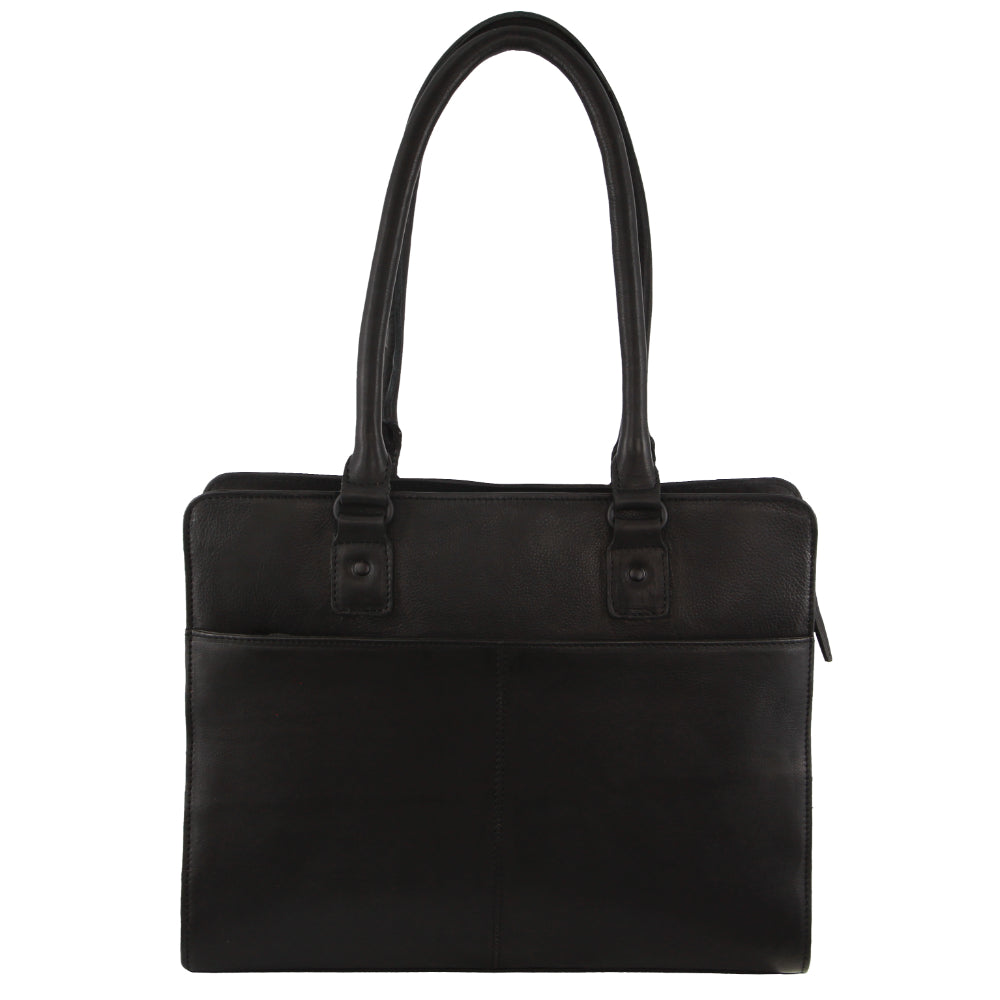 Pierre Cardin Leather Computer Tote Bag