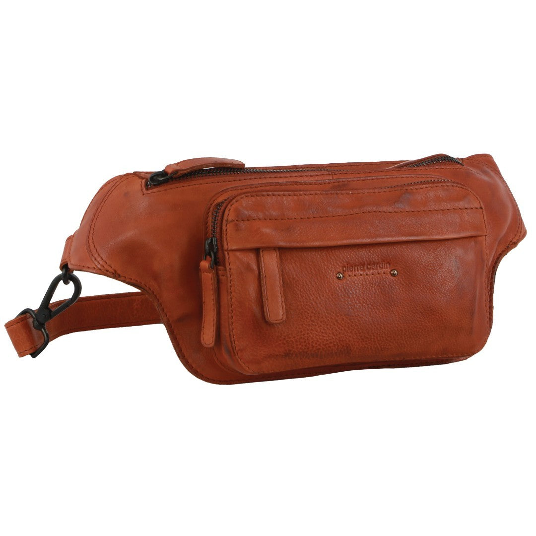 Pierre Cardin Leather Rustic Belt Bag