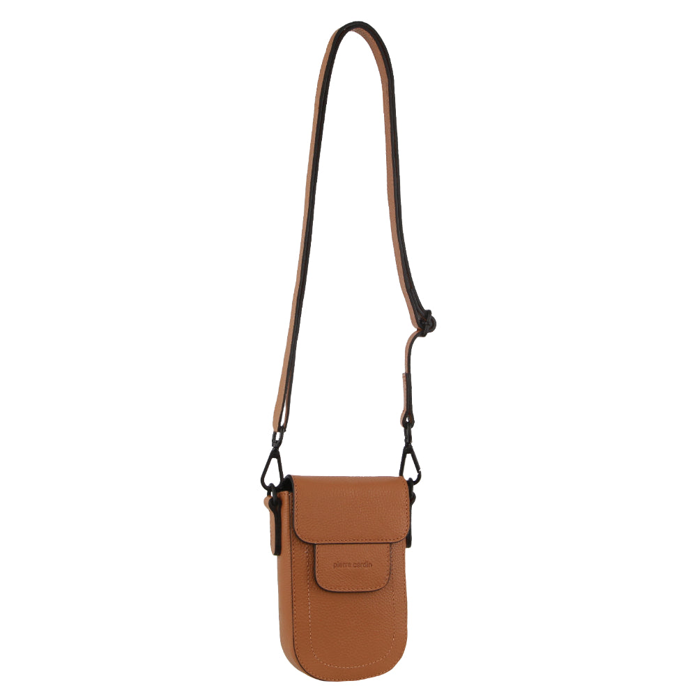 Pierre Cardin Leather Rustic Phone Bag