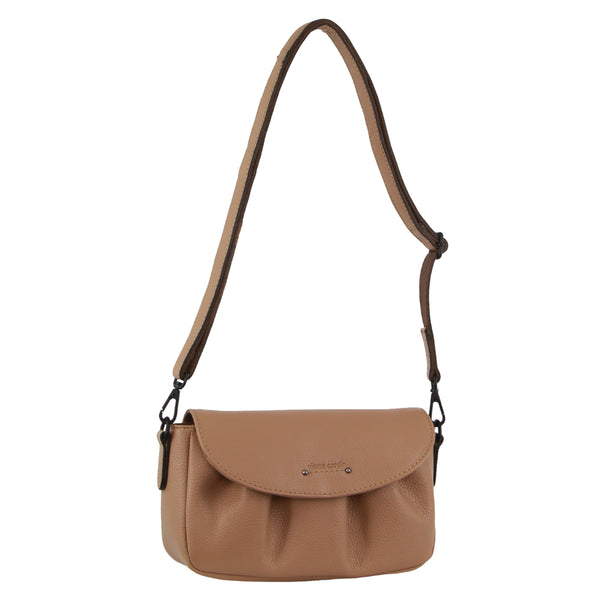 Pierre Cardin Leather Pleated Design Crossbody Bag