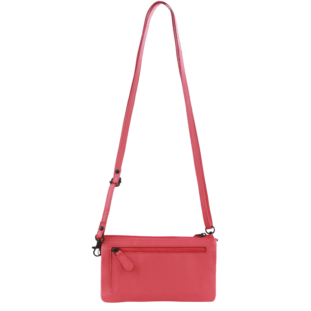 Pierre Cardin Leather Multiway Cross-Body Bag in Pink