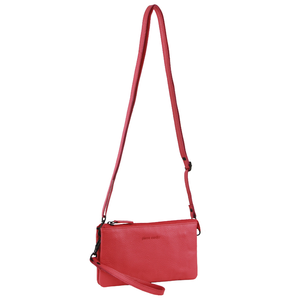 Pierre Cardin Leather Multiway Cross-Body Bag