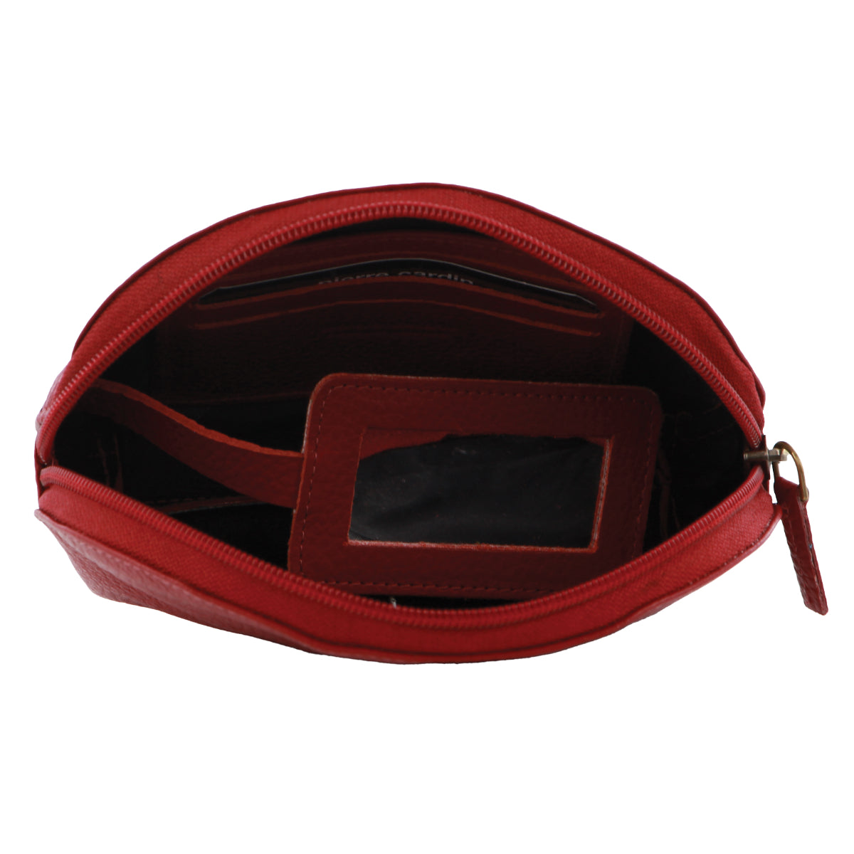 Pierre Cardin Leather Ladies Coin Purse in Red
