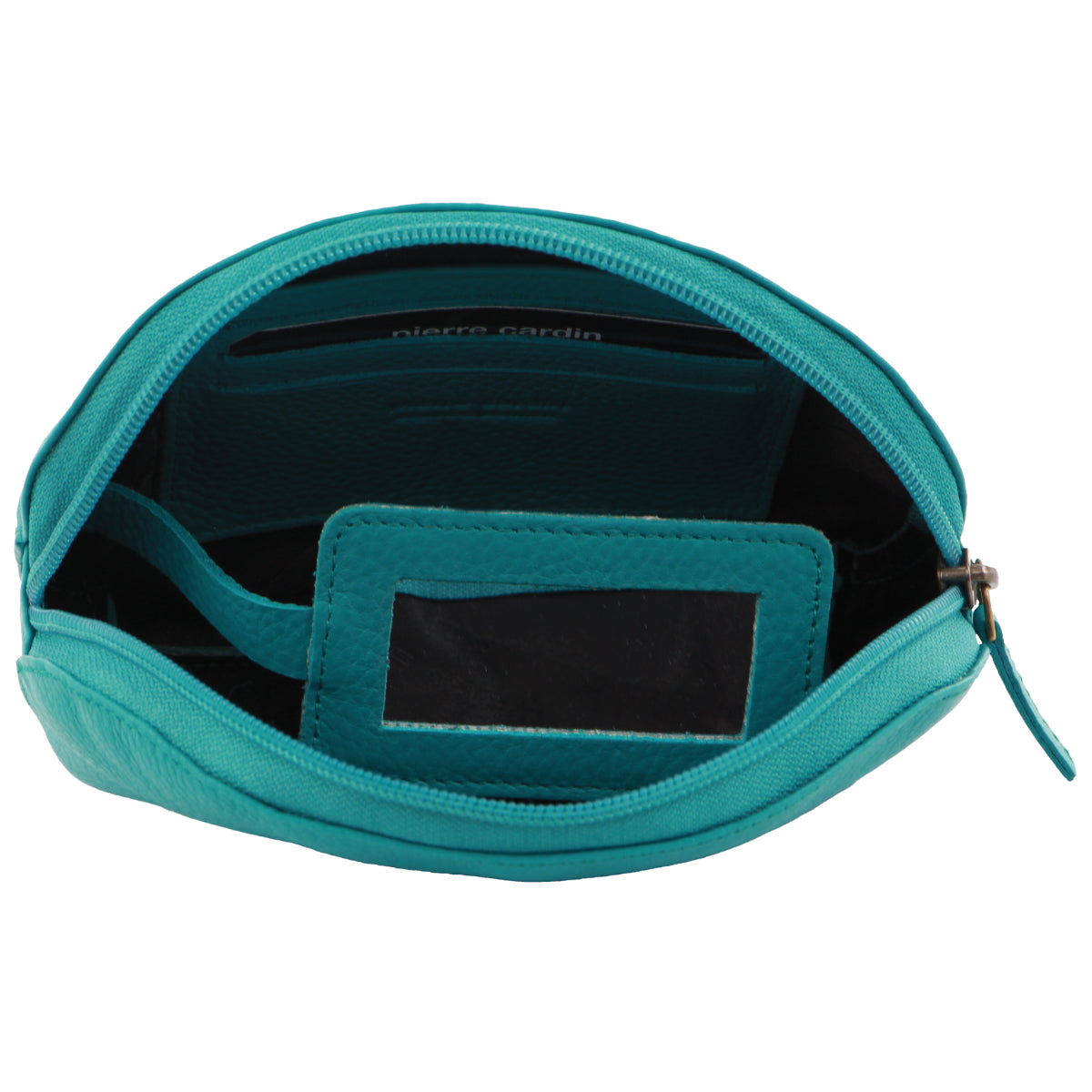 Pierre Cardin Leather Ladies Coin Purse in Turquoise