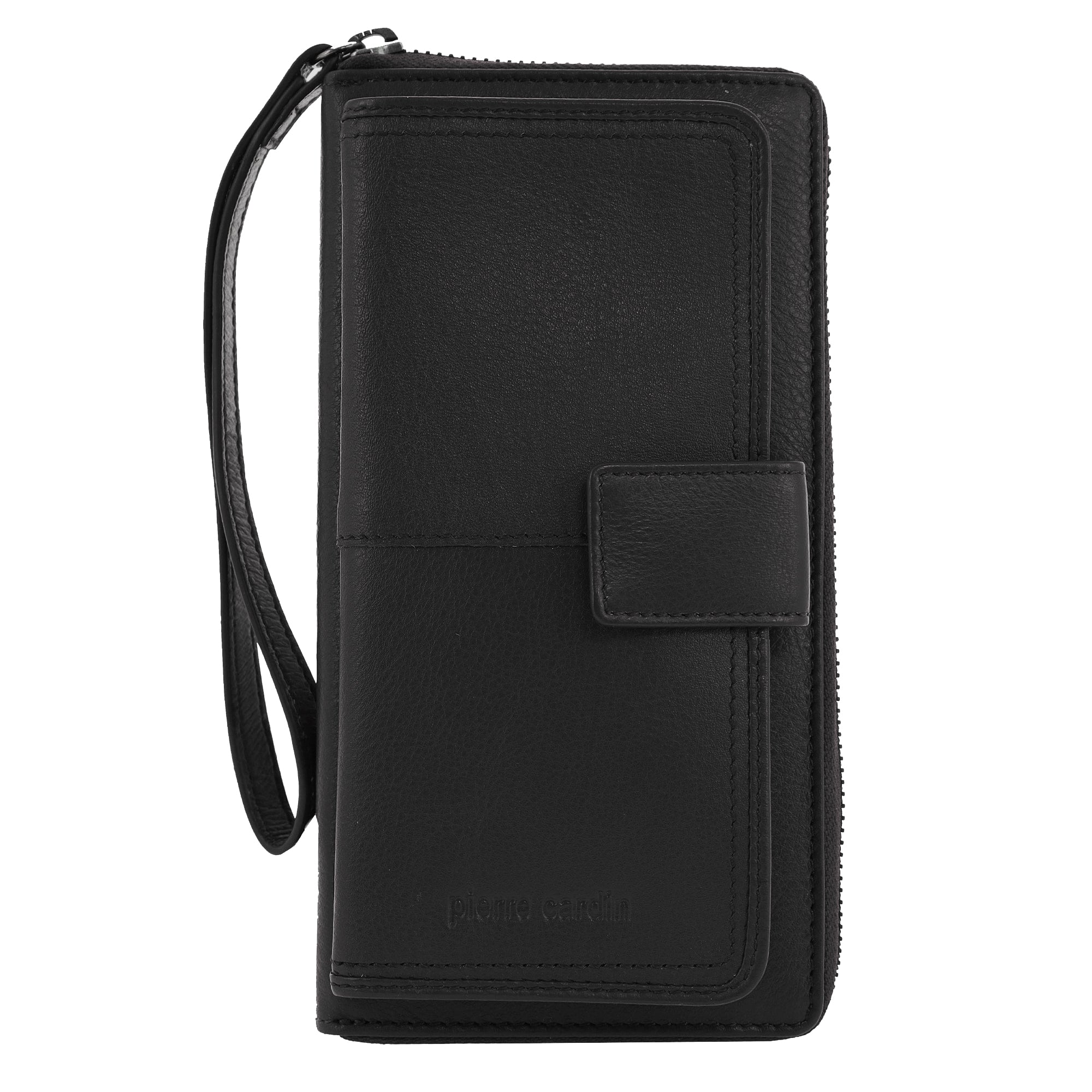 Pierre Cardin Women's Leather Zip around wallet w/ Wristlet