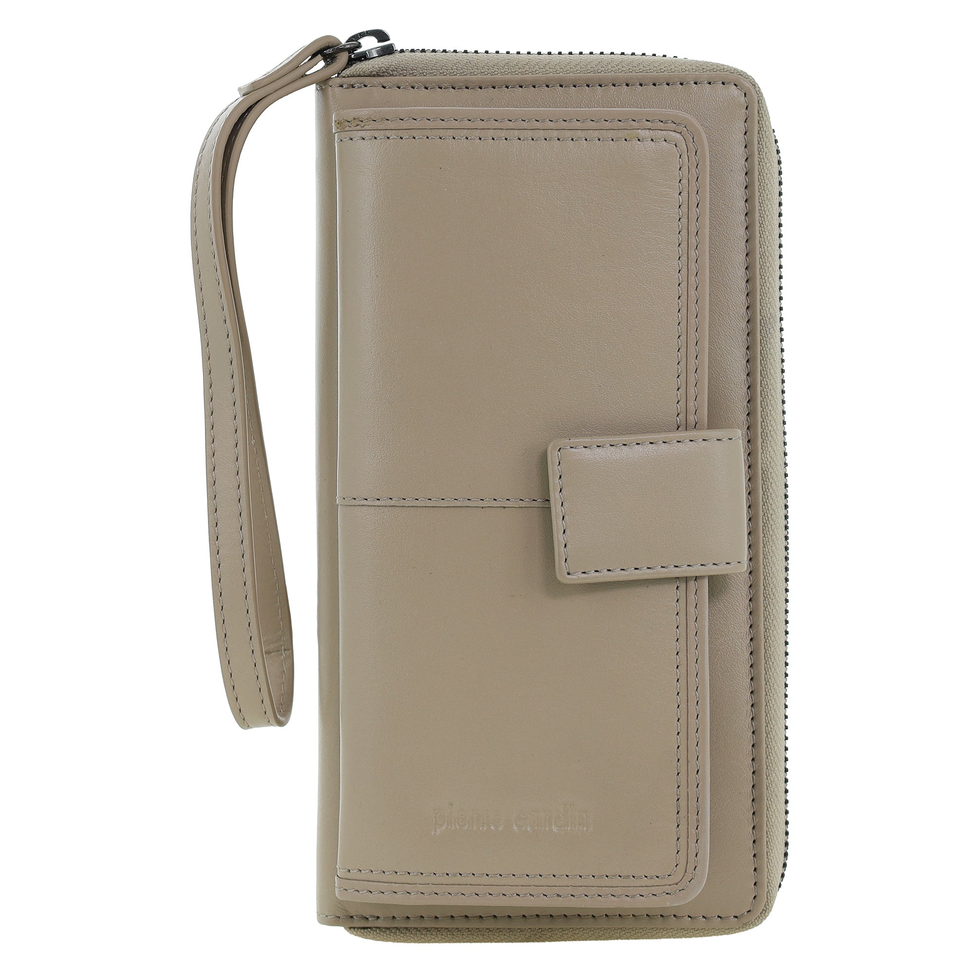 Pierre Cardin Women's Leather Zip around wallet w/ Wristlet