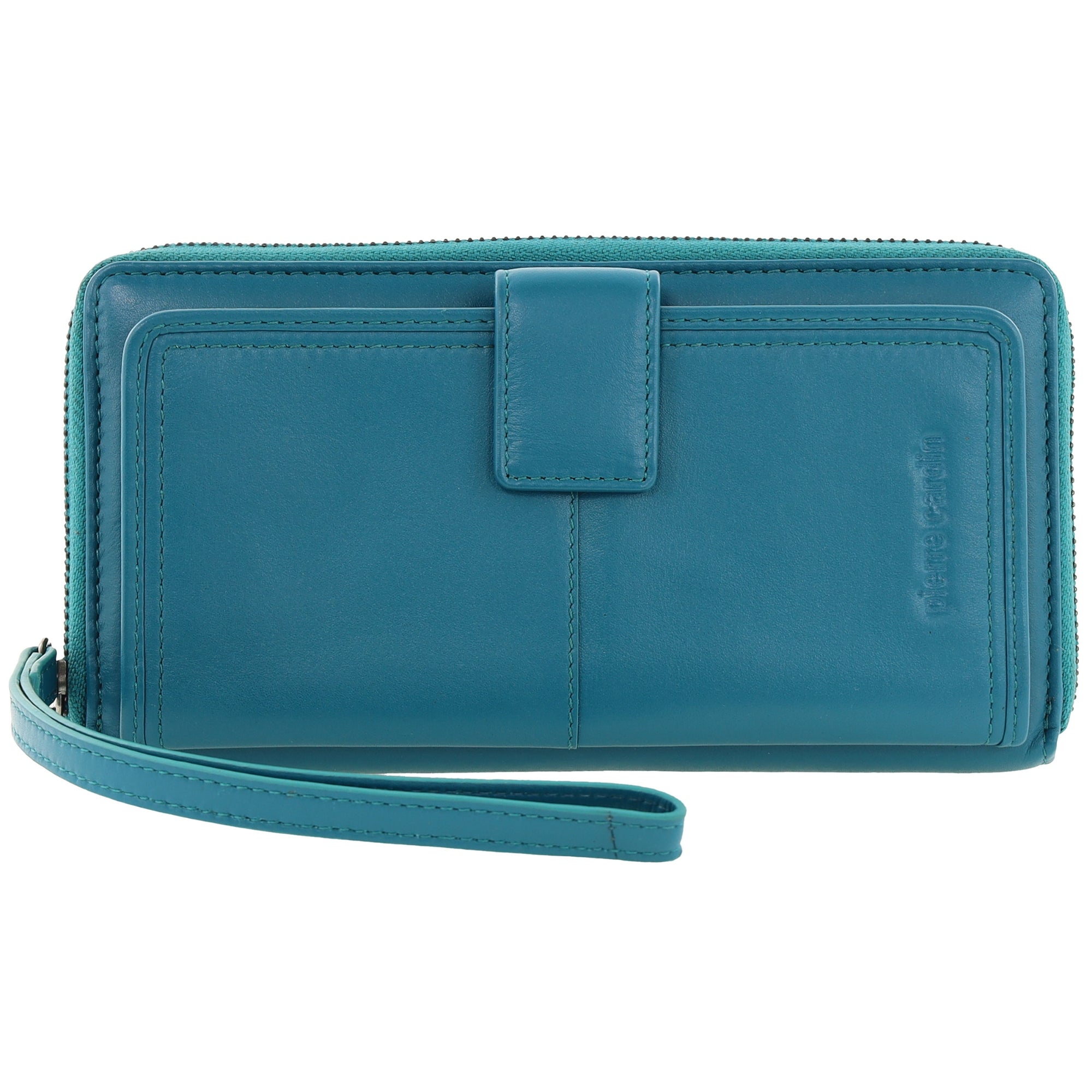 Pierre Cardin Women's Leather Zip around wallet w/ Wristlet