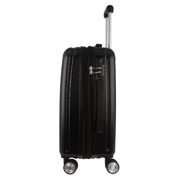Pierre Cardin Hard Shell 3-Piece Luggage Set in Black (PC3762 BLK)