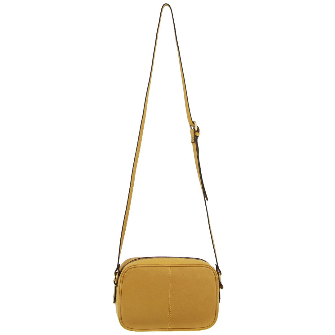 Pierre Cardin leather Embossed Design Crossbody Bag in Tan