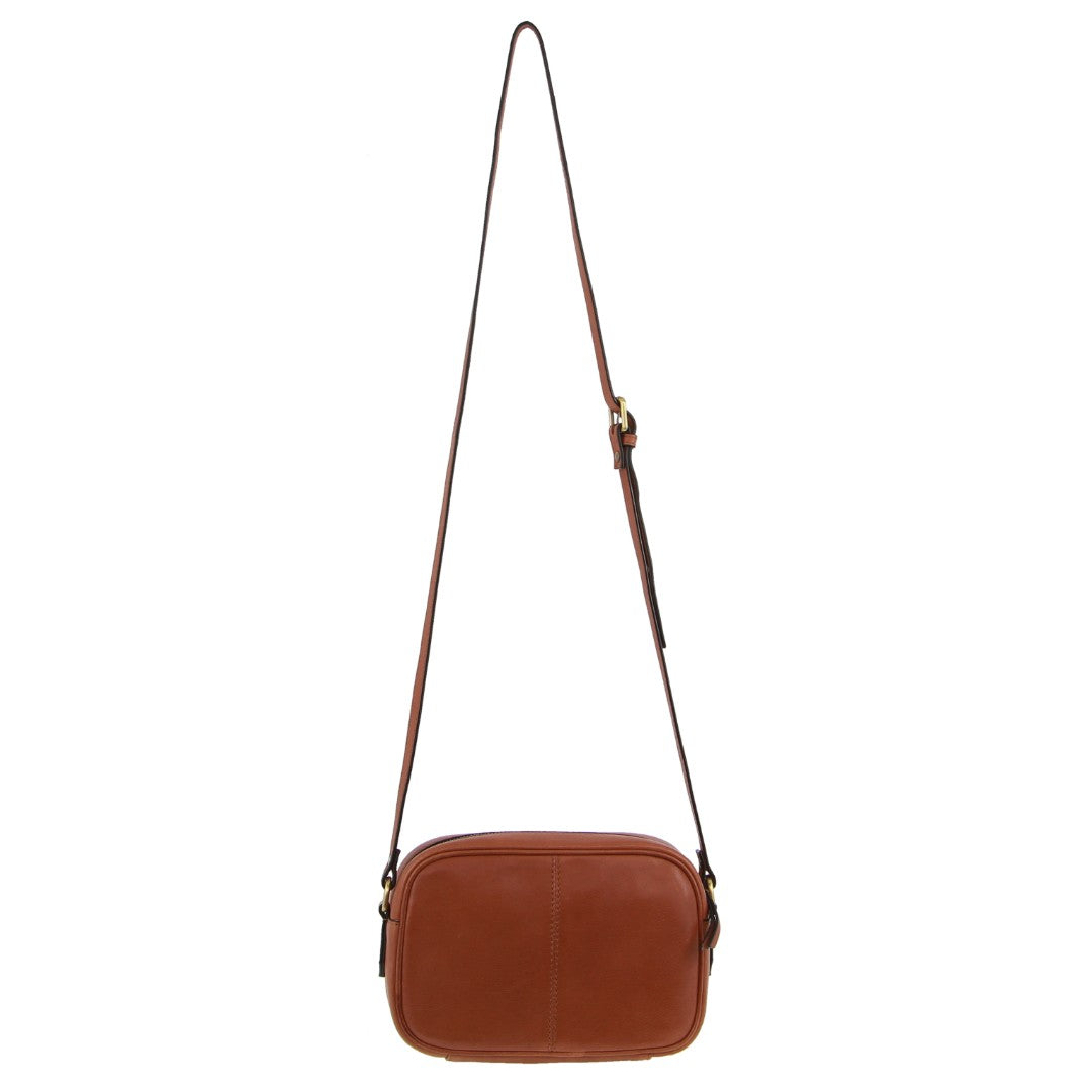 Pierre Cardin leather Embossed Design Crossbody Bag in Tan