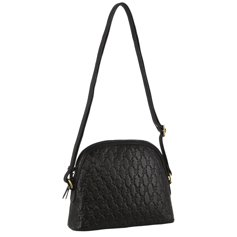 Pierre Cardin leather Diamond Embossed Design Cross-body Bag