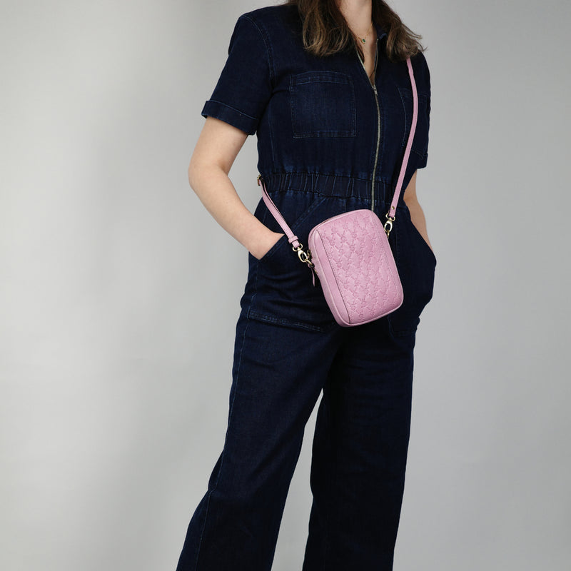 Pierre Cardin leather Textured Design Phone Bag