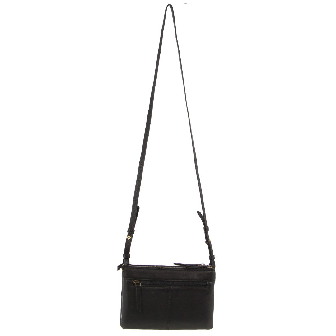 Pierre Cardin Leather Pleated Design Crossbody Bag