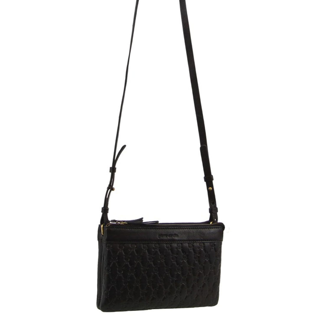 Pierre Cardin Leather Pleated Design Crossbody Bag