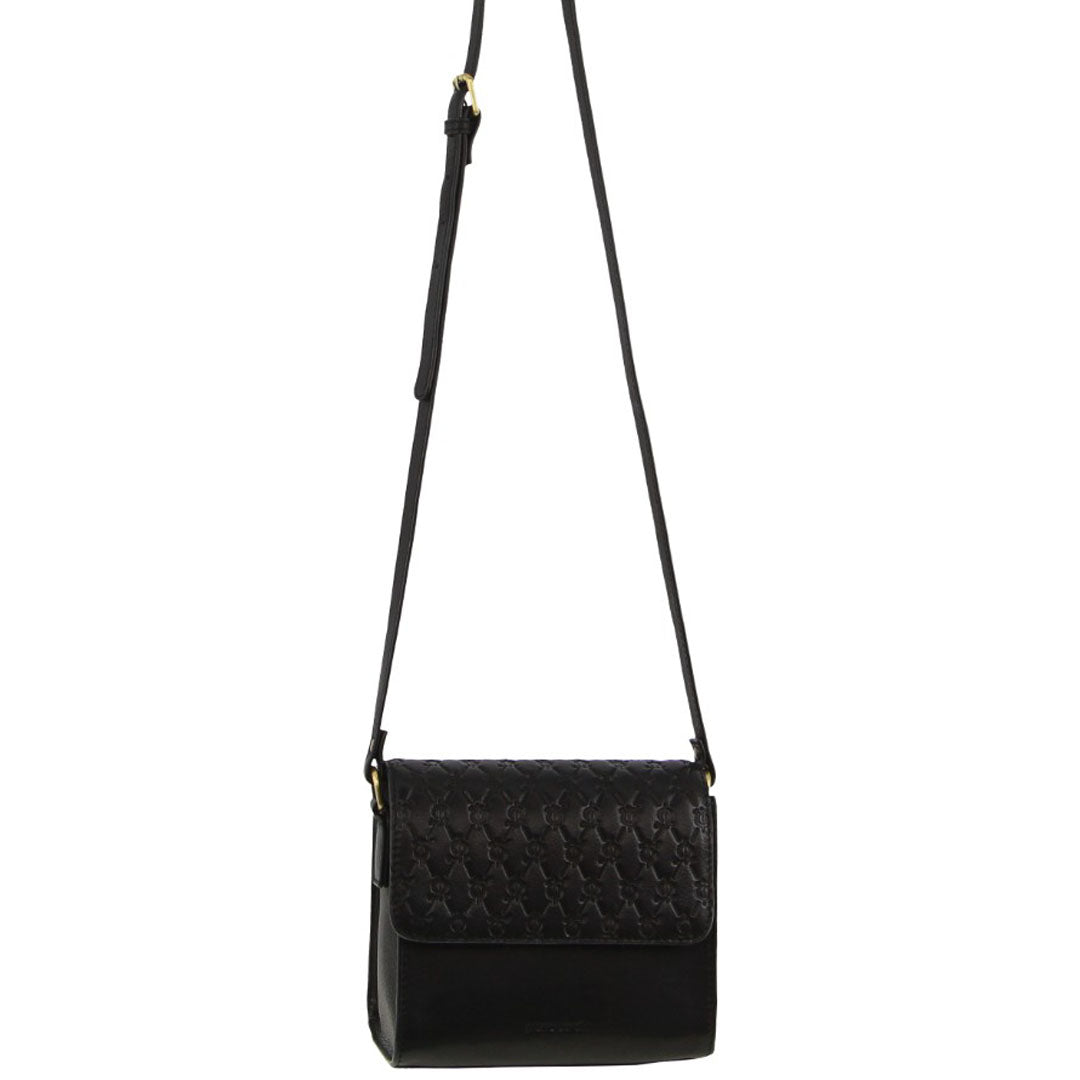 Pierre Cardin Leather Diamond Embossed Cross-Body Bag