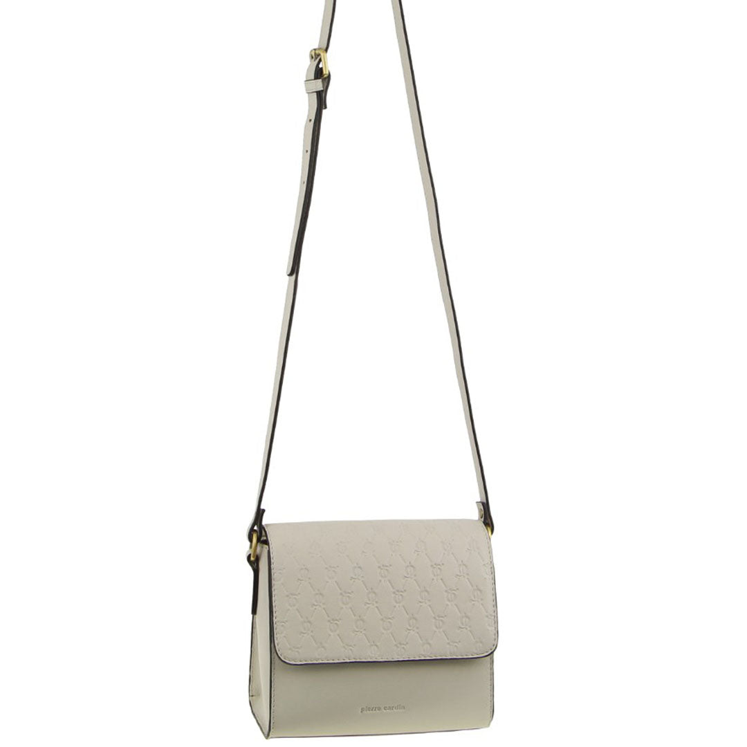 Pierre Cardin Leather Diamond Embossed Cross-Body Bag