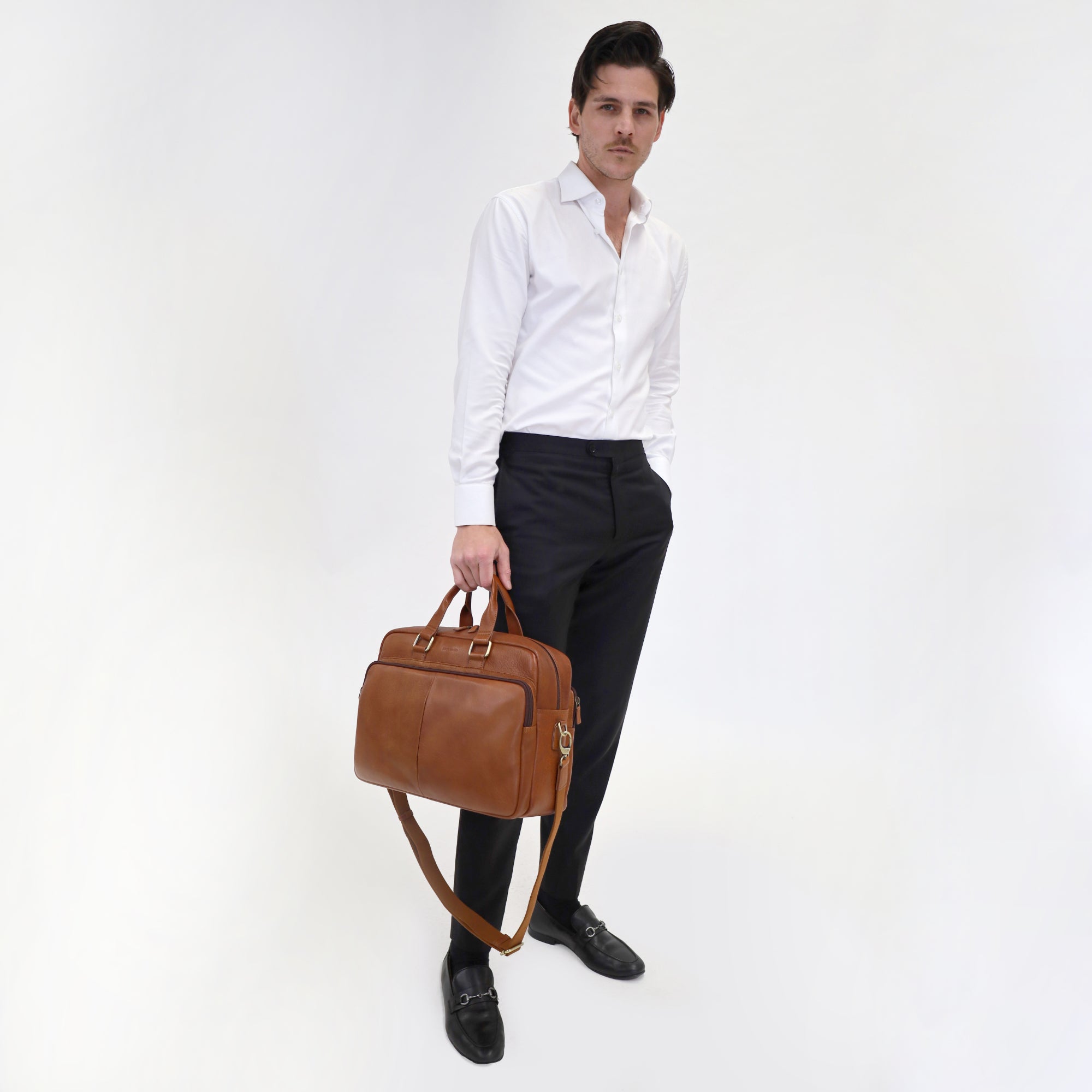 Pierre Cardin Men's Rustic Business Computer Bag