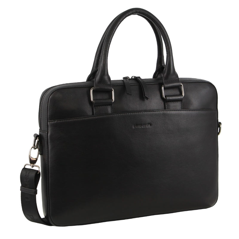 Pierre Cardin Men's Leather Business Satchel Bag
