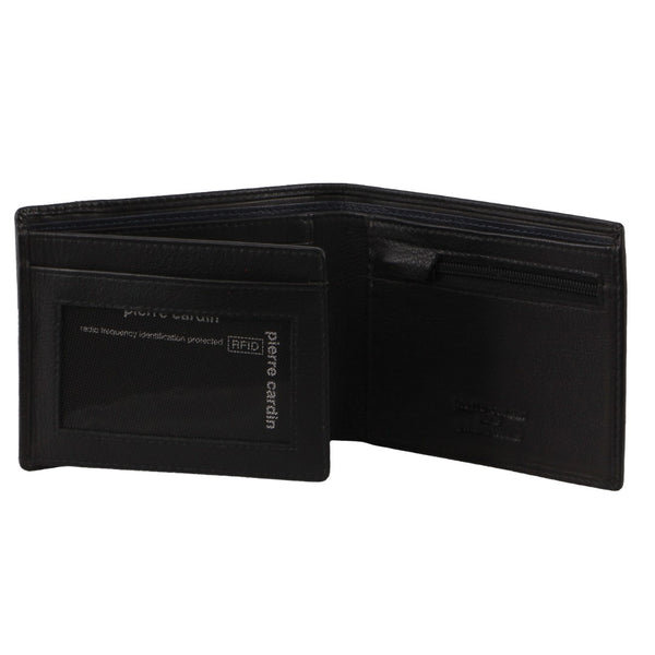 Pierre Cardin Italian Leather Two Tone Tri-Fold Wallet