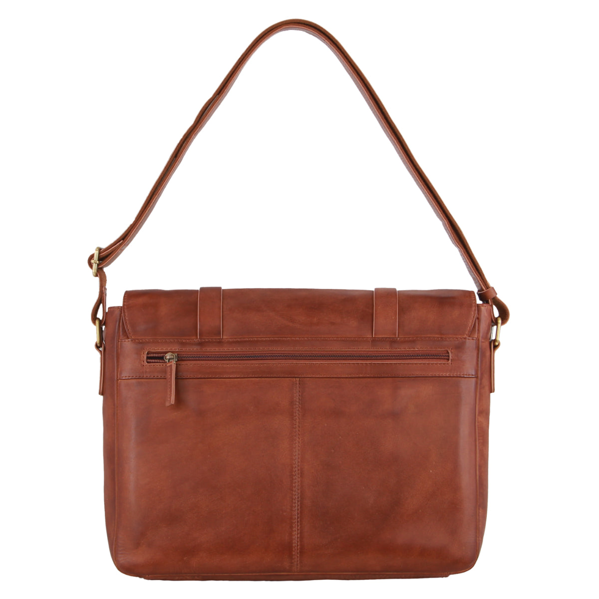 Pierre Cardin Men's Rustic Leather Computer Satchel