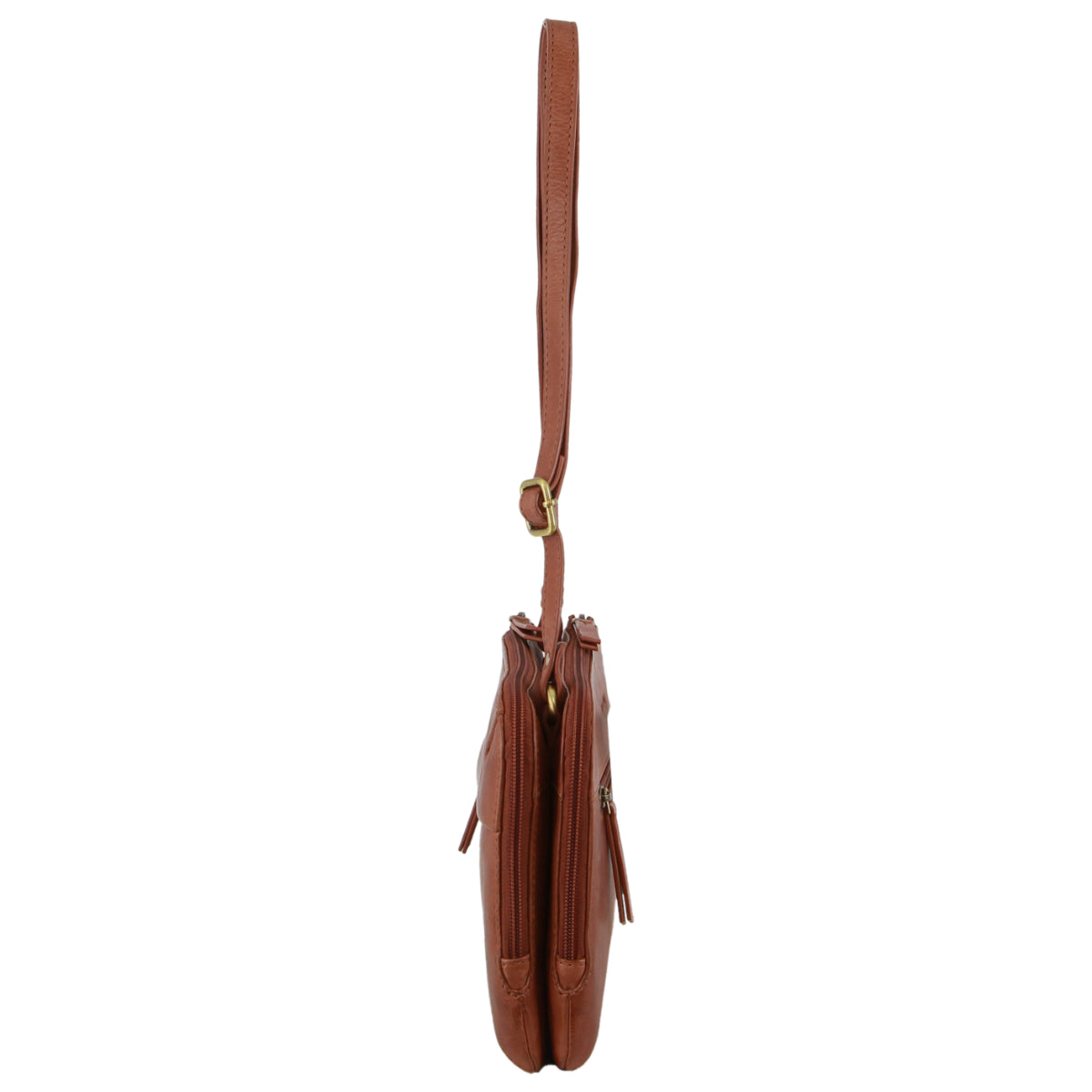 Pierre Cardin Leather Ladies Crossbody Bag in Tan
