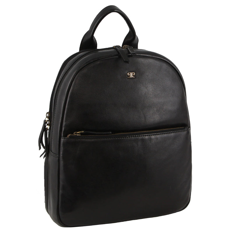 Pierre Cardin Rustic Leather Business Backpack/Computer Bag