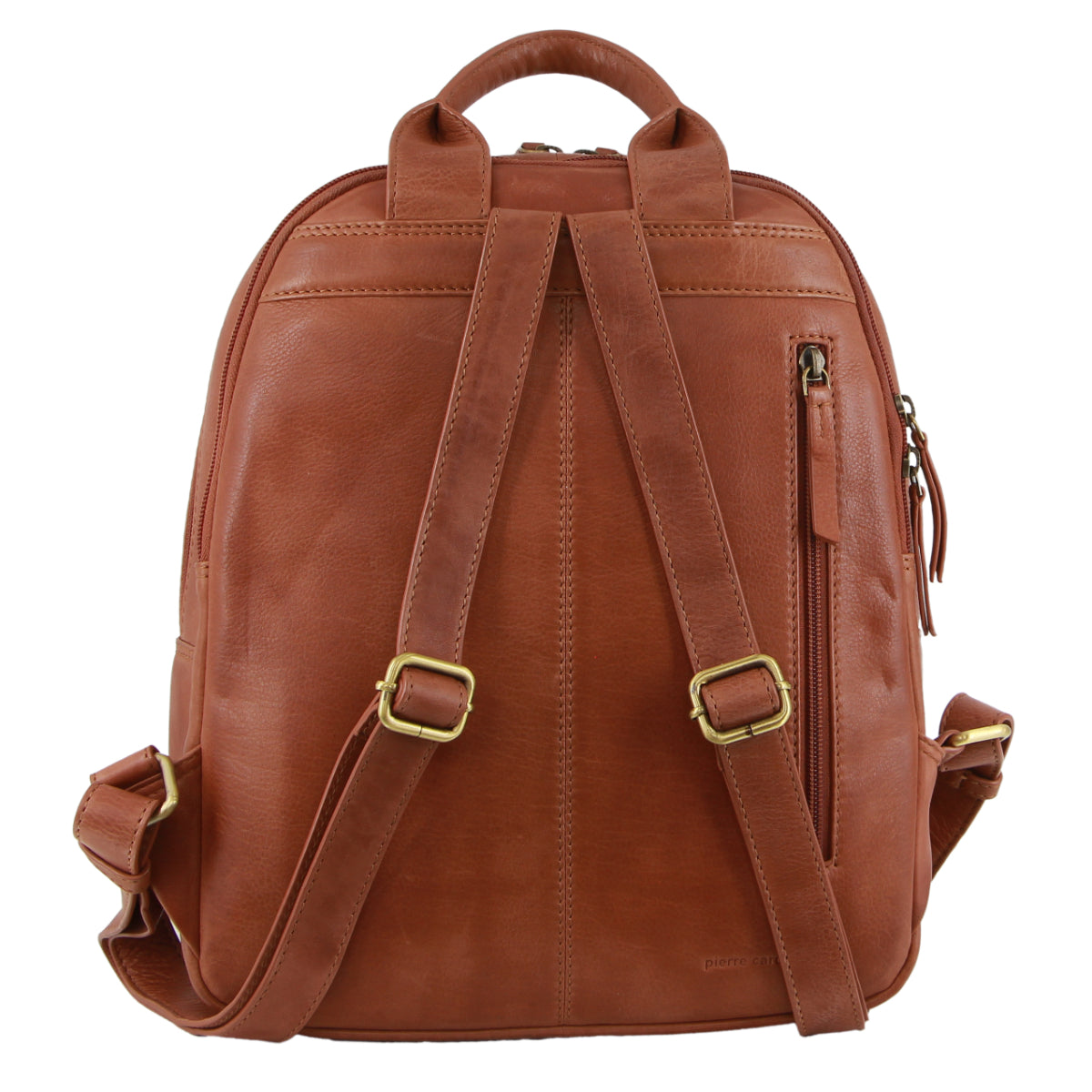 Pierre Cardin Rustic Leather Business Backpack/Computer Bag