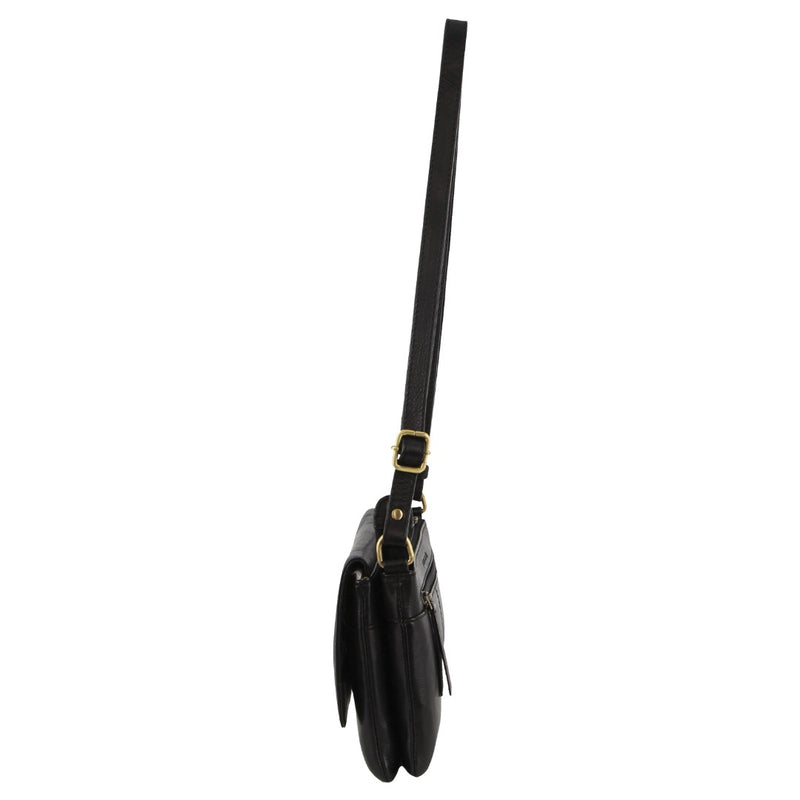 Pierre Cardin Leather Flap-over Crossbody Bag