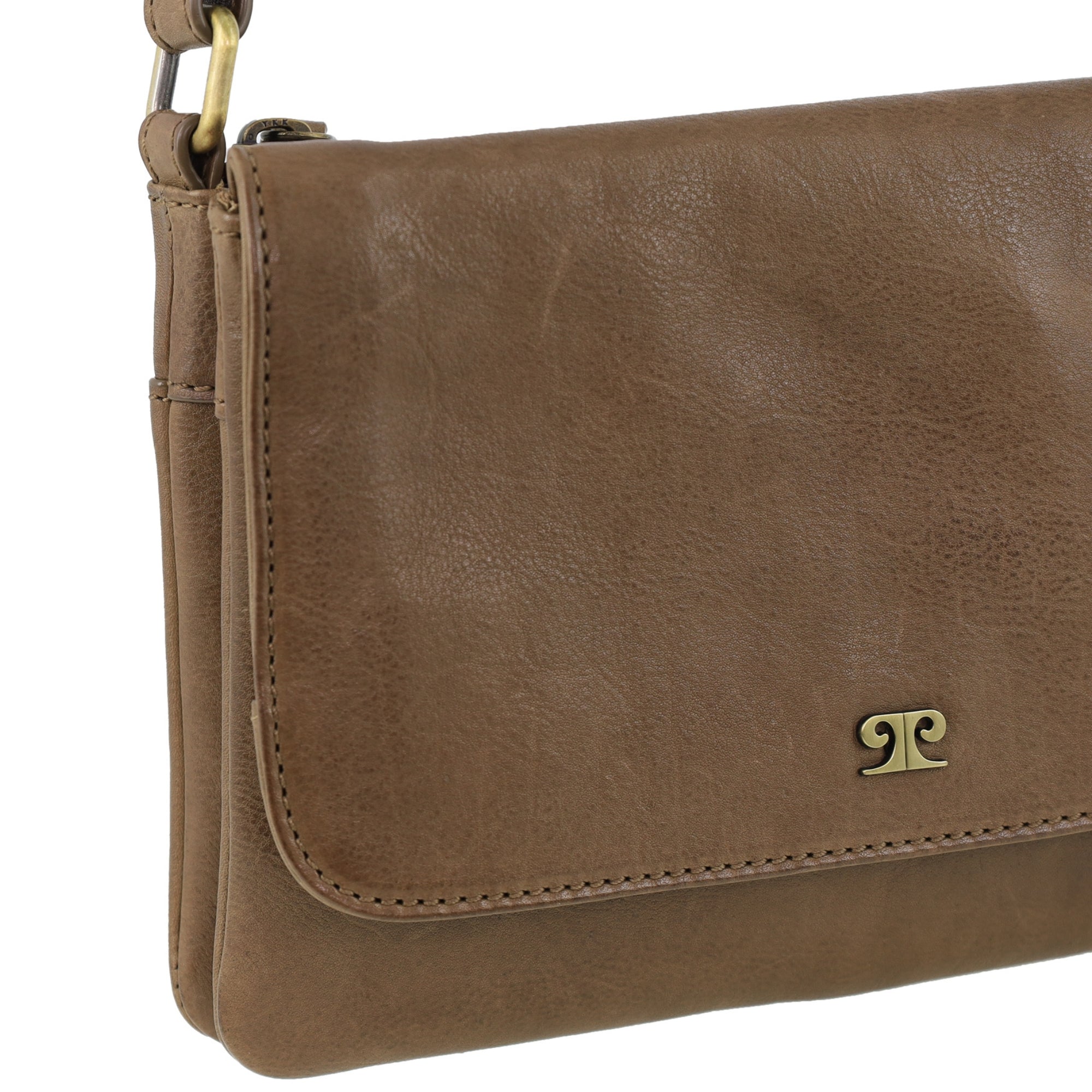 Pierre Cardin Leather Flap-over Crossbody Bag