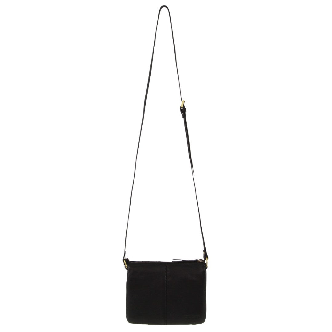 Pierre Cardin Leather Flap-over Crossbody Bag in Tan