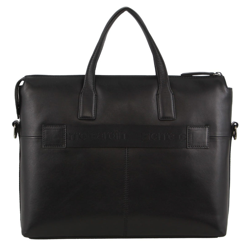 Pierre Cardin Men's Leather Business Travel Bag