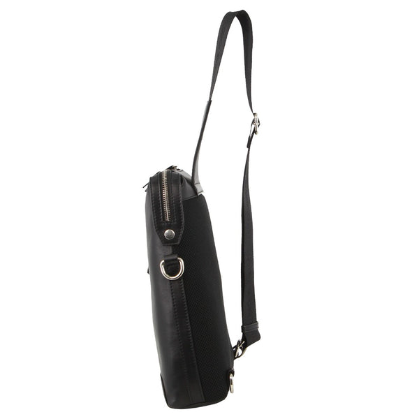 Pierre Cardin Unisex Leather 3-Way Sling Bag
