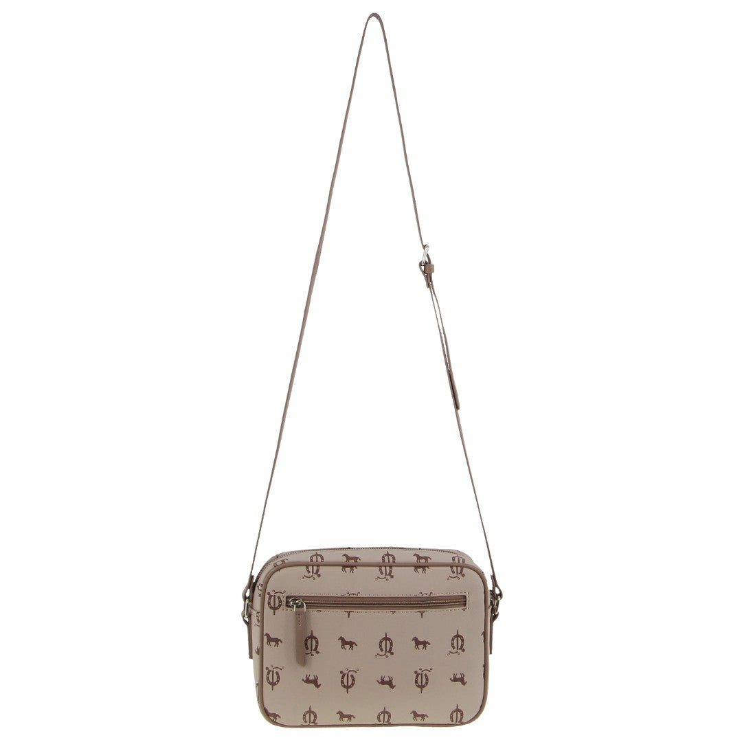 Pierre Cardin Canvas/Leather Trim Square Cross-body Bag