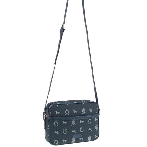 Pierre Cardin Canvas/Leather Trim Square Cross-body Bag