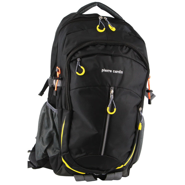 Pierre Cardin Nylon Travel & Sport Large Backpack in Black